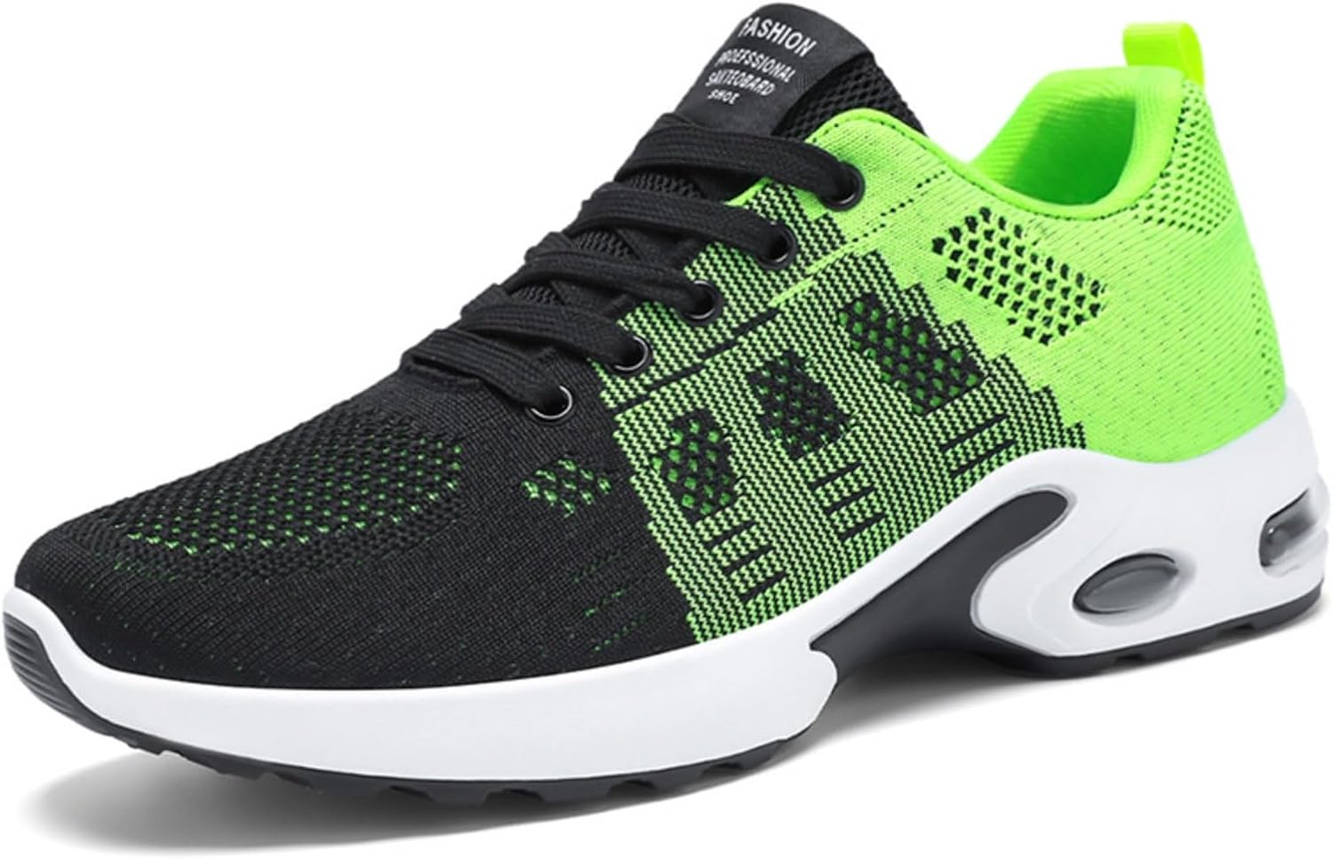 

Мужские дышащие кроссовки с противоскользящей подошвой, удобные спортивные кроссовки из вязаного материала для бега, занятий в тренажерном зале и на открытом воздухе Huayorong, зеленый