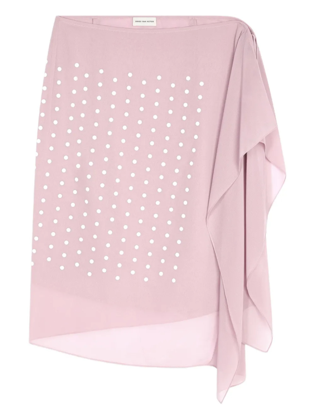 

DRIES VAN NOTEN юбка с драпировкой, розовый