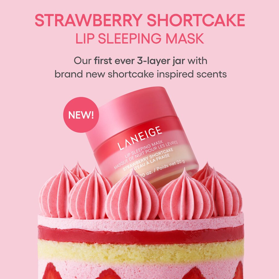 Ночная маска для губ Laneige Lip Sleeping Mask, Strawberry Shortcake, 20 г — фото 2