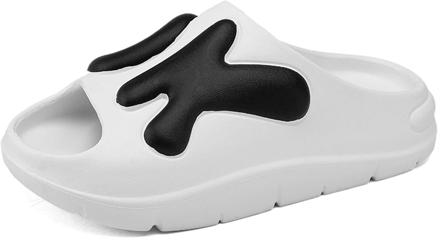 

Мужские модные шлепанцы слайдеры летние повседневные с толстой подошвой, с открытым носком, быстро сохнущие, противоскользящие пляжные и душевые обувь, взрослые сабо с поддержкой свода стопы Generic, черный