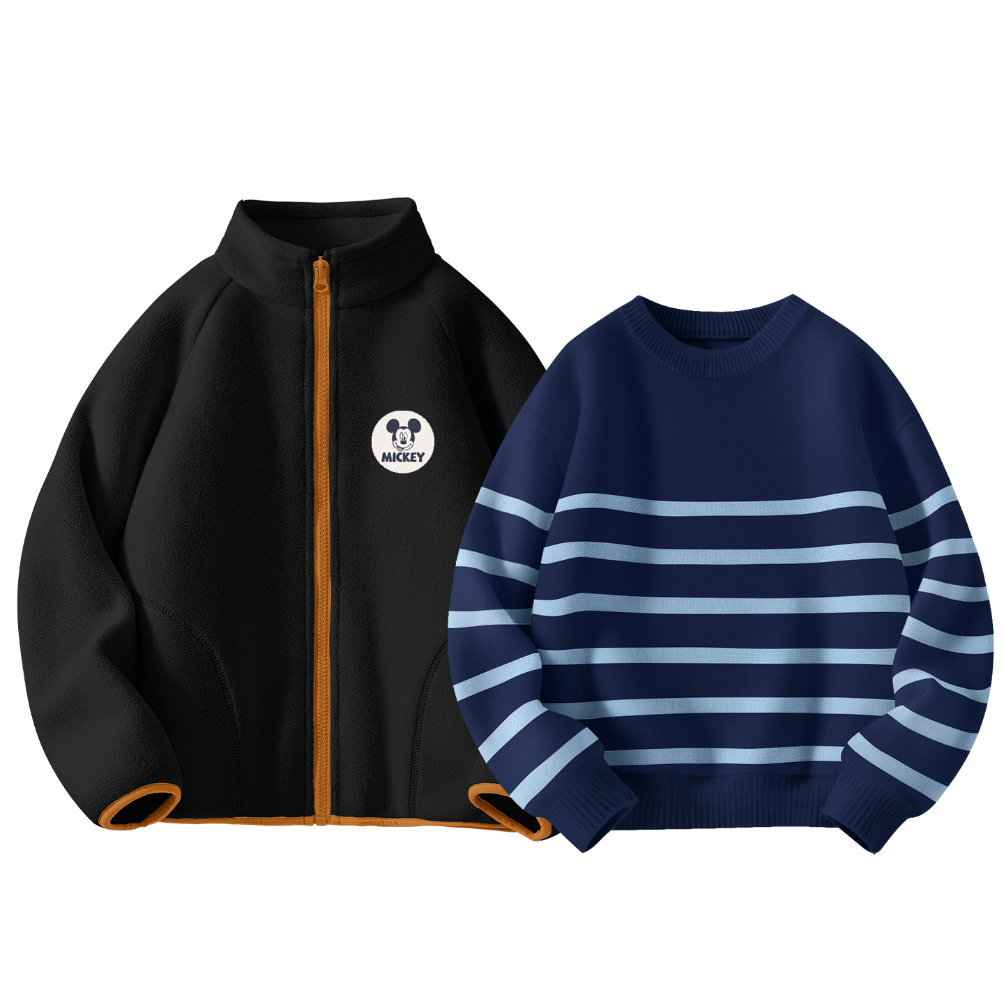 

Детский спортивный комплект Casual Sportswear 2 Piece Set Disney, [thickened and fleece-lined]didi medium round hook-and-loop k черный+solid color темно-синий