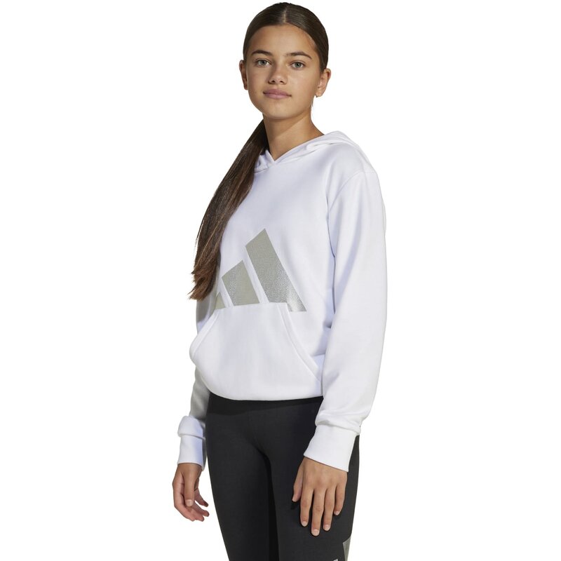 Толстовка с капюшоном, сезонная базовая вещь, гламурный хлопок, дети Adidas, мультиколор — фото 2