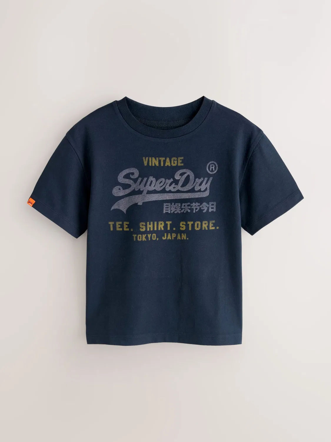 Футболка Superdry & Co, Navy/Mottled Grey/White — фото 3