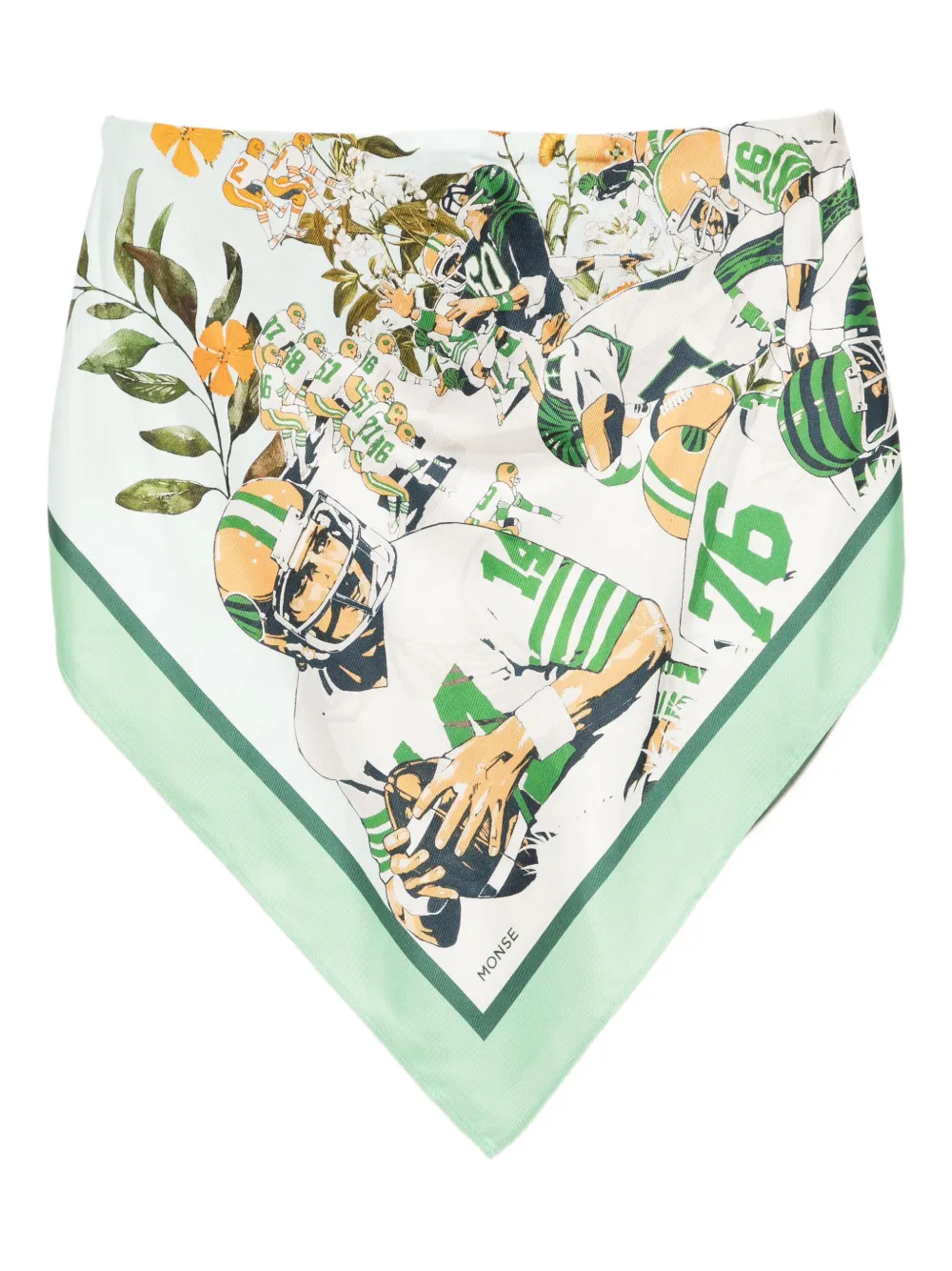 

Топ с принтом Monse, зеленый