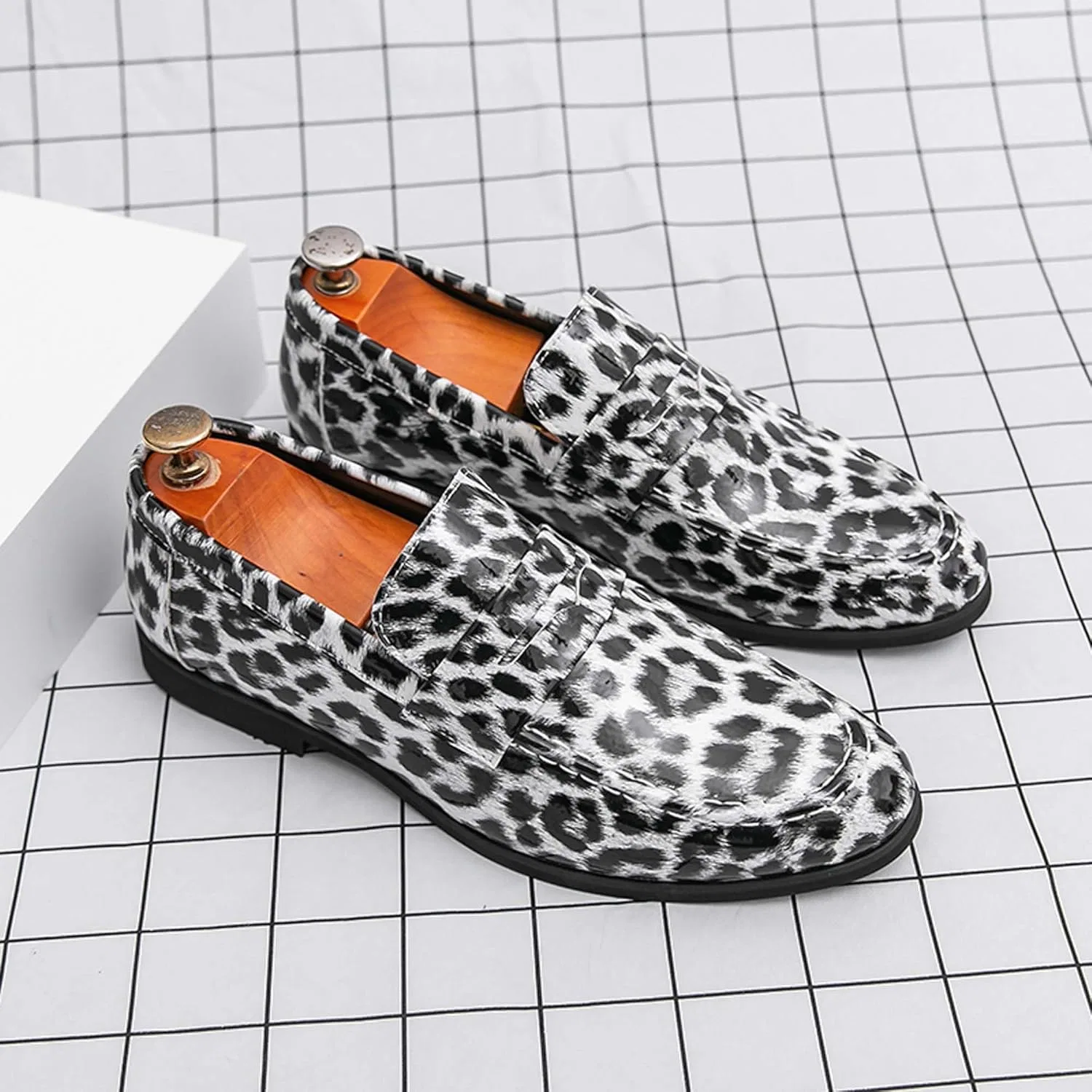 Лоферы мужские Loafers White — фото 4