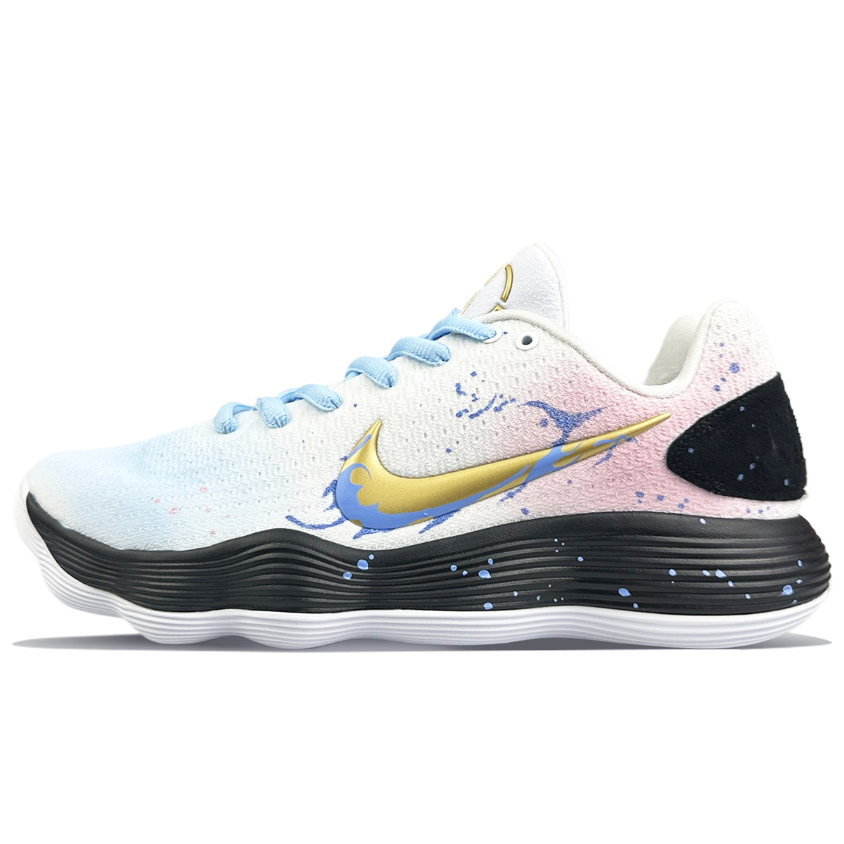 

Nike Баскетбольные кроссовки Hyperdunk 2017 Low Top, мужские, сине-розовые