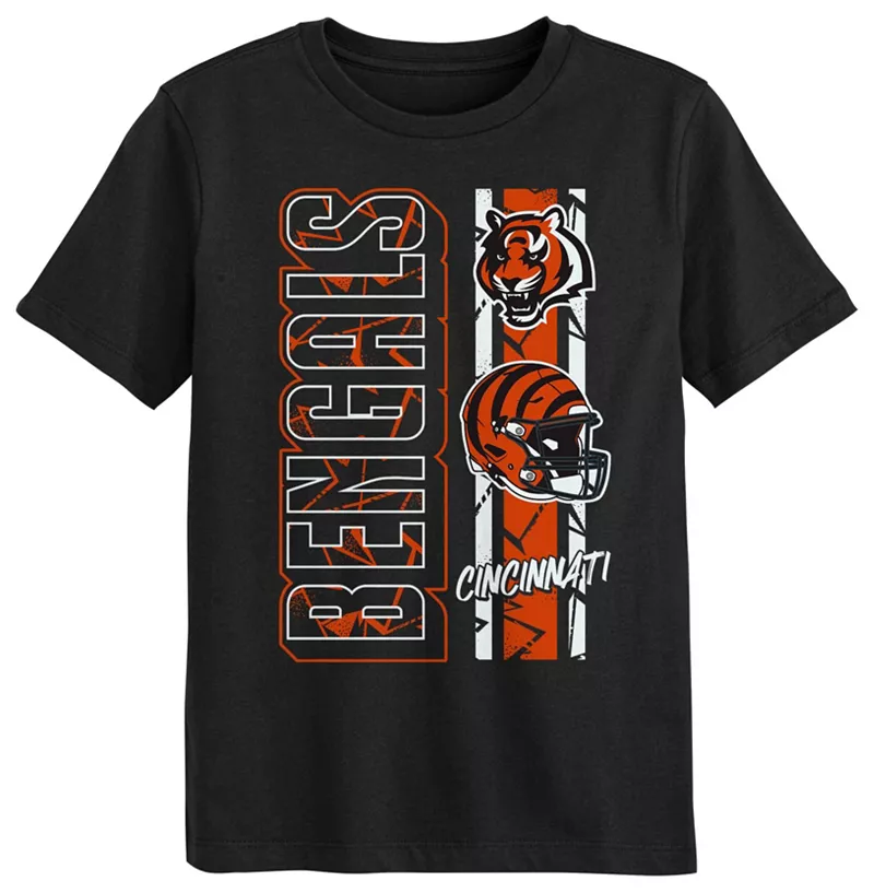 

Одежда команды НФЛ Черная футболка Little Kids Cincinnati Bengals NFL Team Apparel