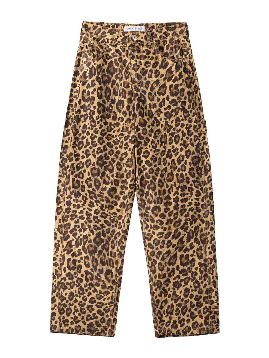 

Тканевые брюки Bershka Loose fit Pants, кэмел