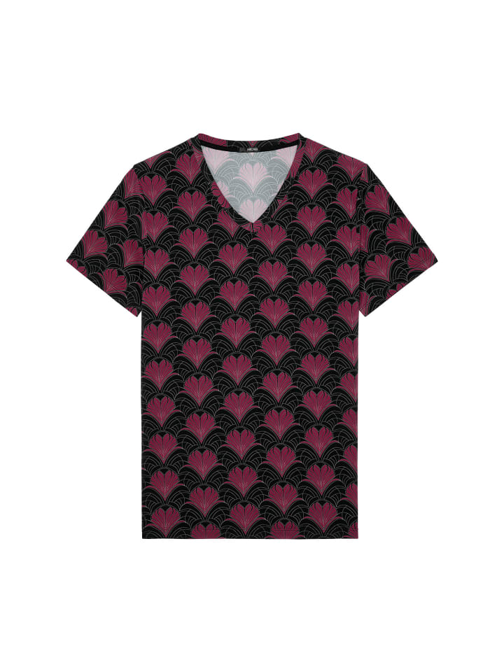 

Футболка Carlyle с бордовым принтом HOM, Красный, Футболка Carlyle с бордовым принтом HOM