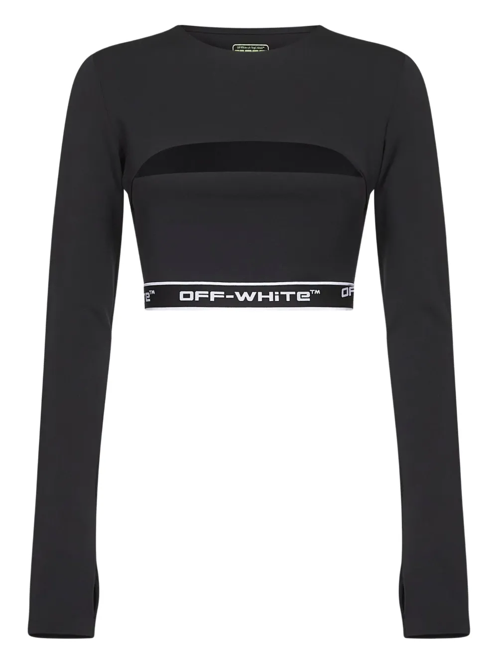 

Топ с длинными рукавами и логотипом OFF-WHITE, черный