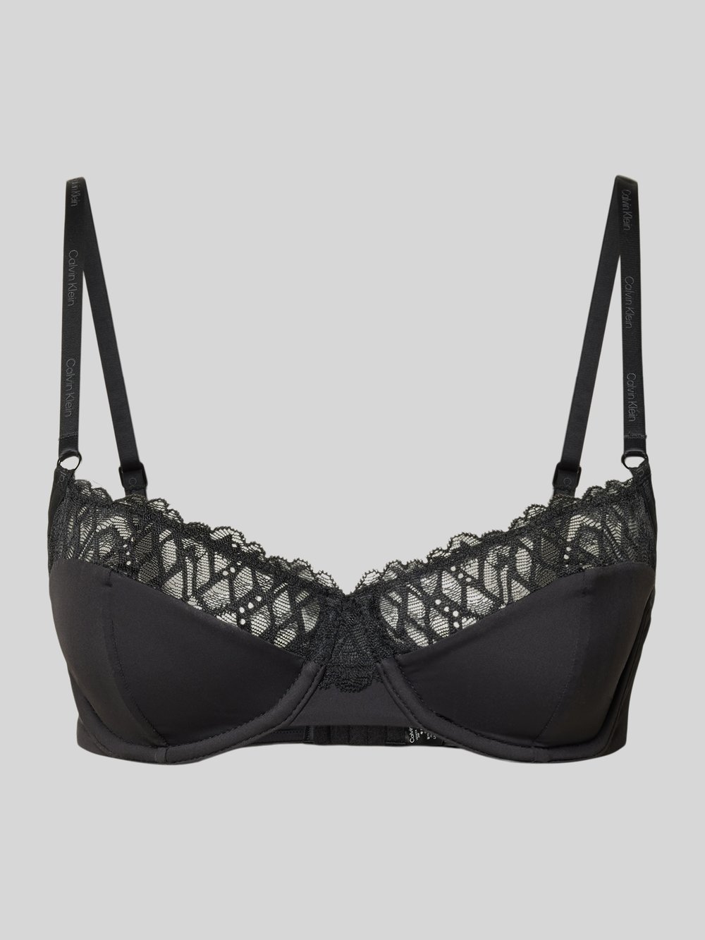 

Бюстгальтер с кружевной отделкой Calvin Klein Underwear, черный