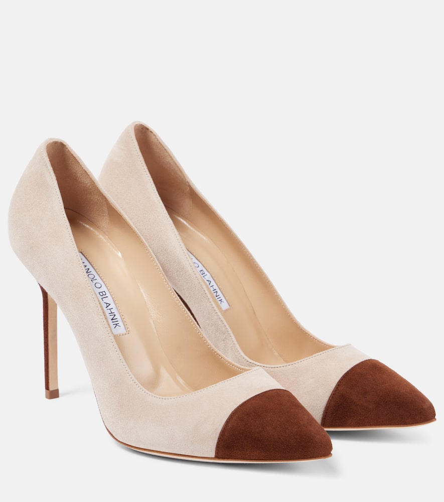 Туфли-лодочки Capcour 105 из замши Manolo Blahnik, 2069 Dbrw/2601 Mnud