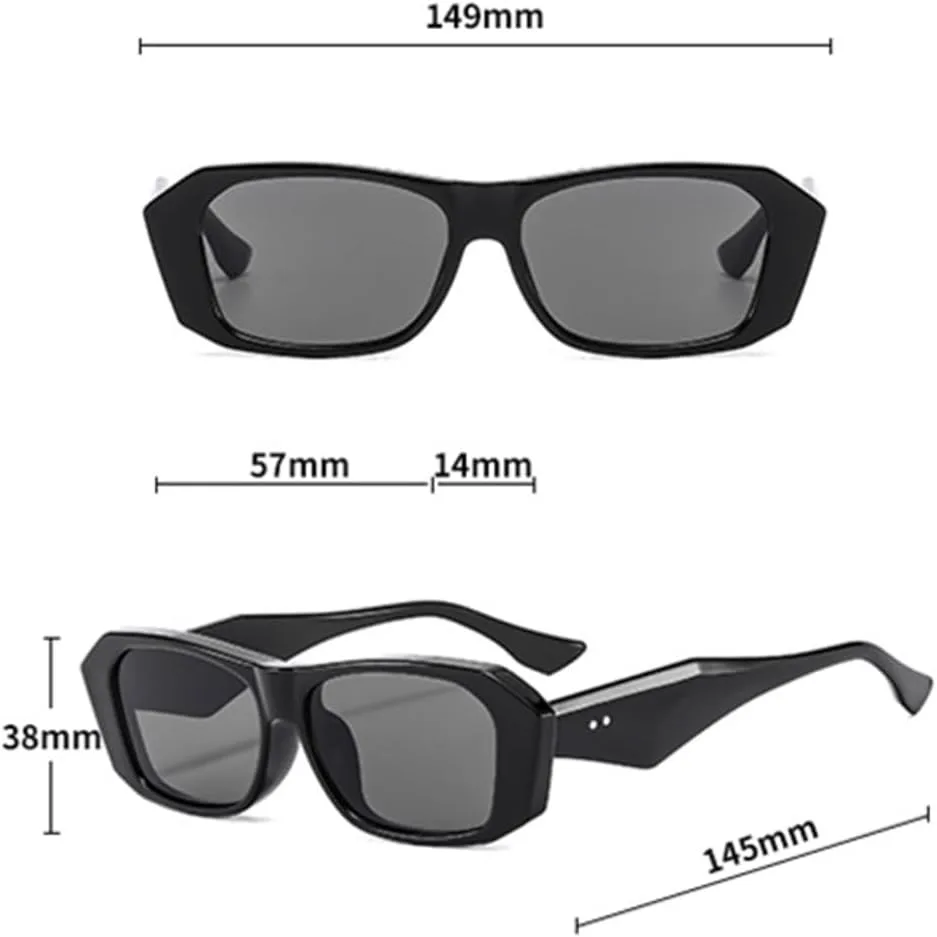 

Солнцезащитные очки с защитой UV400 | Маленькая оправа Rivet, цветные линзы | для женщин и мужчин, для занятий спортом на открытом воздухе и вождения DSVIGF, C2 Demi