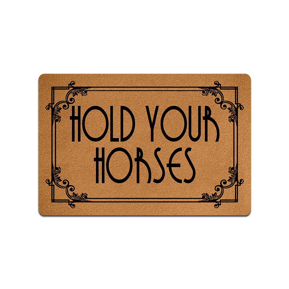 

Коврик входной Ifhuh Hold Your Horses Doormat