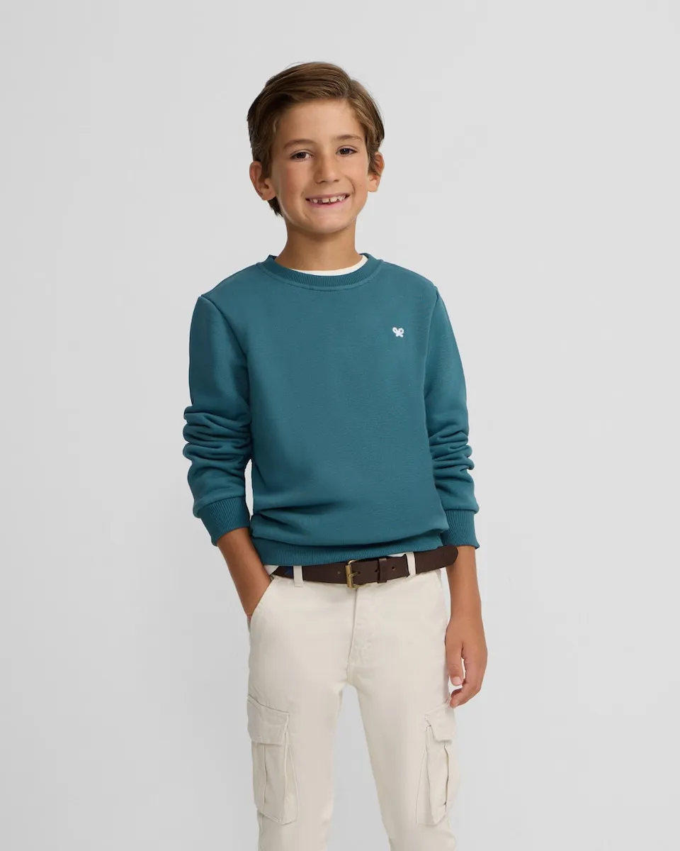 

Детский свитшот Petits Silbon, зеленый