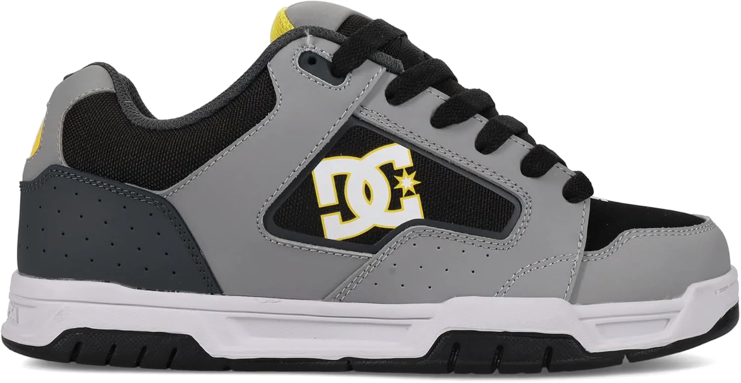 Мужские кроссовки DC Shoes Coiler, светло-серый/темно-серый/желтый — фото 4