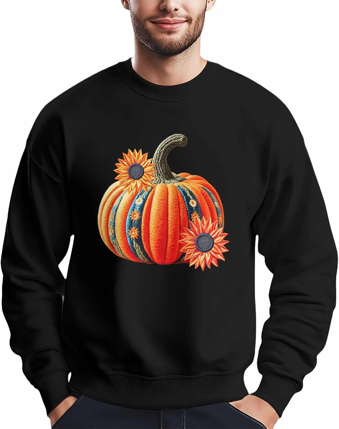 

Мужской свитшот с принтом апельсинов и подсолнухов, оранжевый, лонгслив Winvebermior