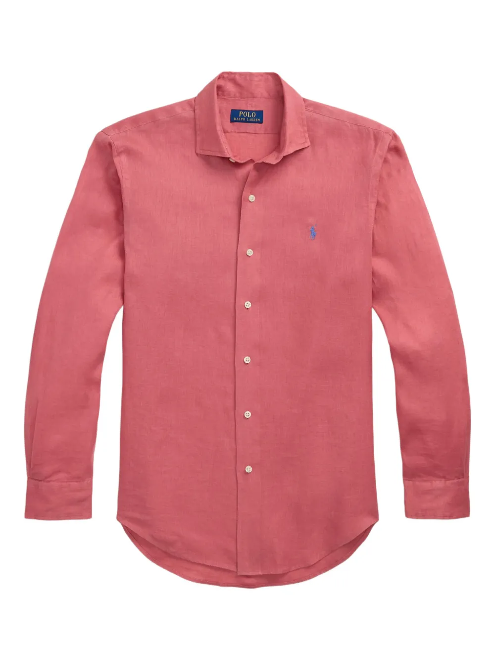 

Льняная рубашка POLO RALPH LAUREN, розовый
