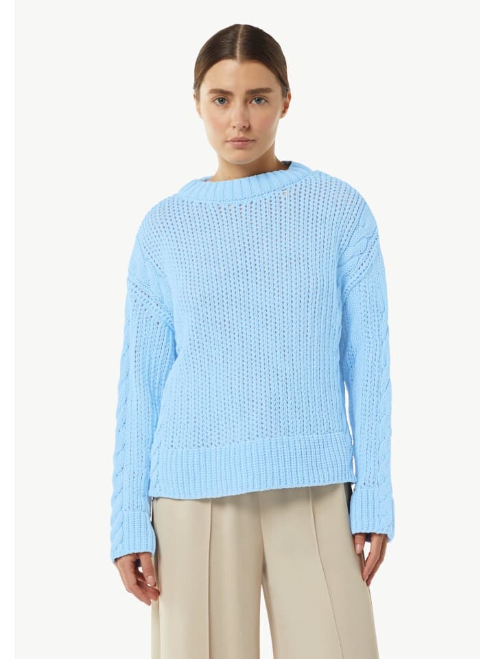 

Пуловер comma Strickpullover langarm, синий