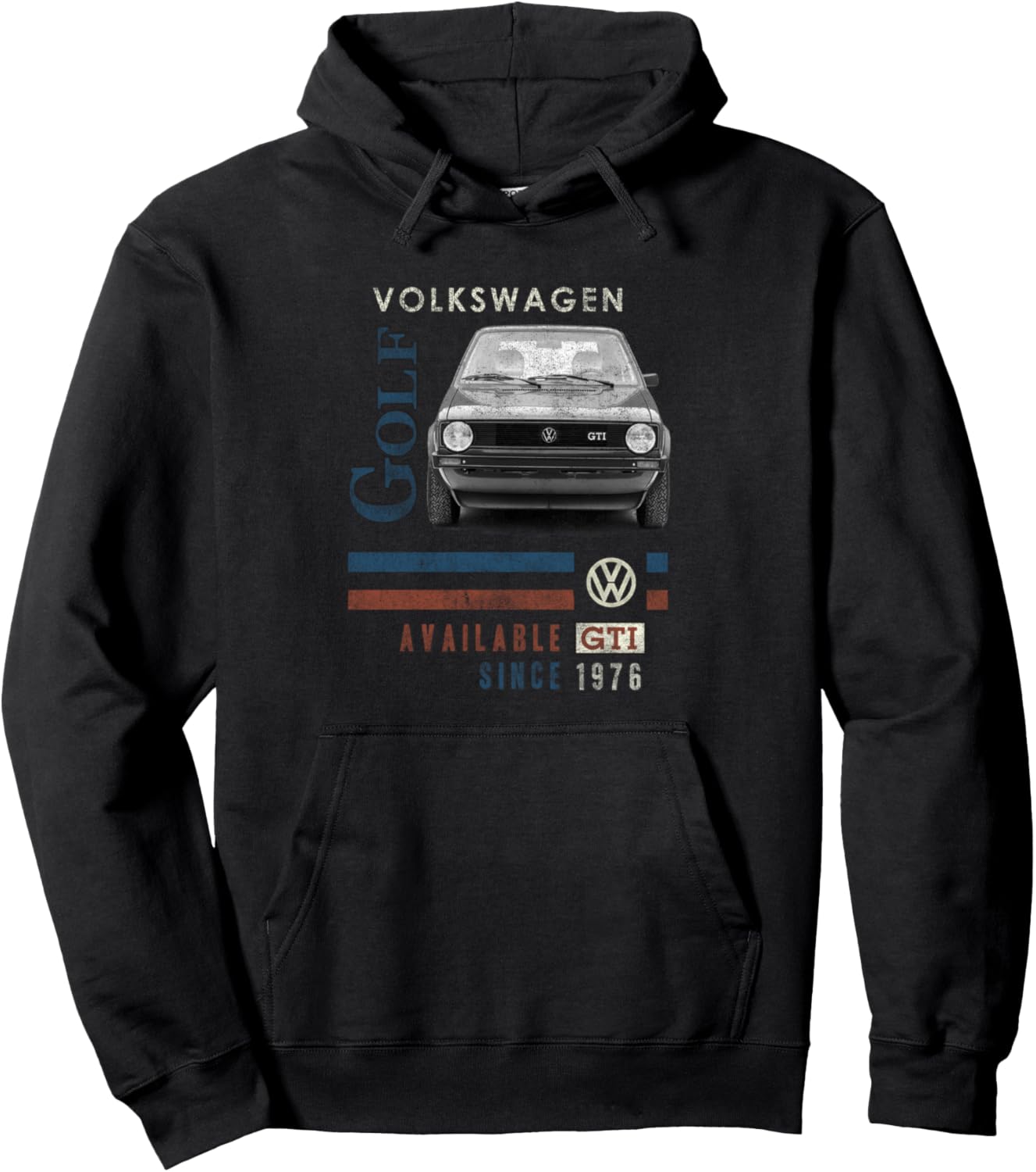

Худи Volkswagen GTI 1976, черное, Черный, Худи Volkswagen GTI 1976, черное