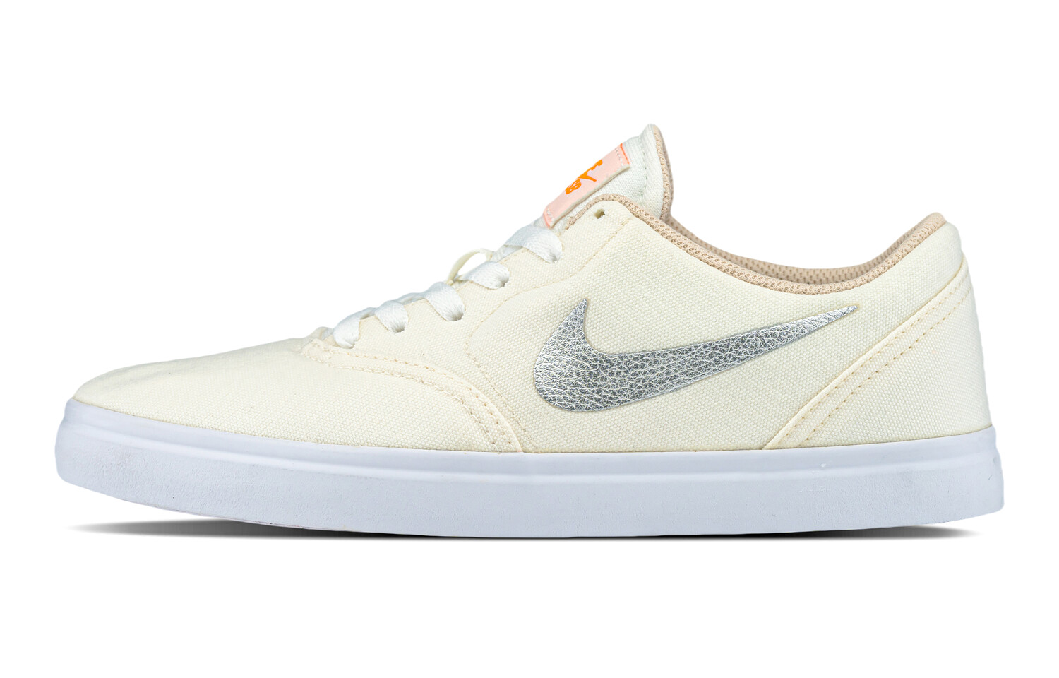 

Кроссовки Nike SB Check Skateboarding Shoes Women's Low-top Silver, белый
