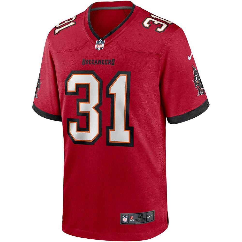 Мужская игровая майка Nike Antoine Winfield Jr. Red Tampa Bay Buccaneers, цвет Buc Red — фото 2