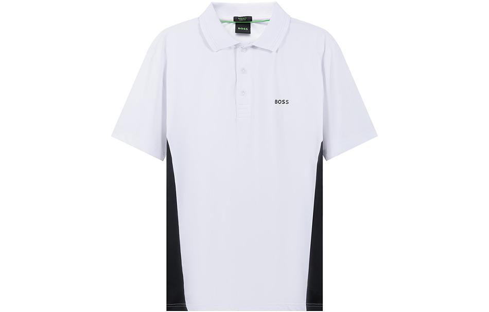 

HUGO BOSS Рубашка-поло мужская белая