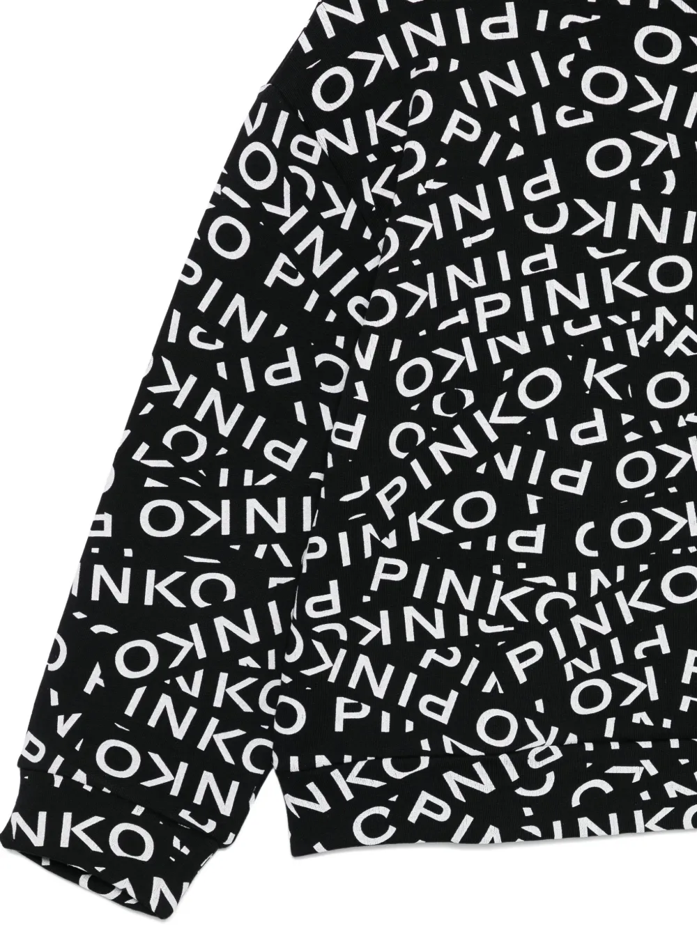 Свитшот с принтом логотипа Pinko Kids, черный — фото 3