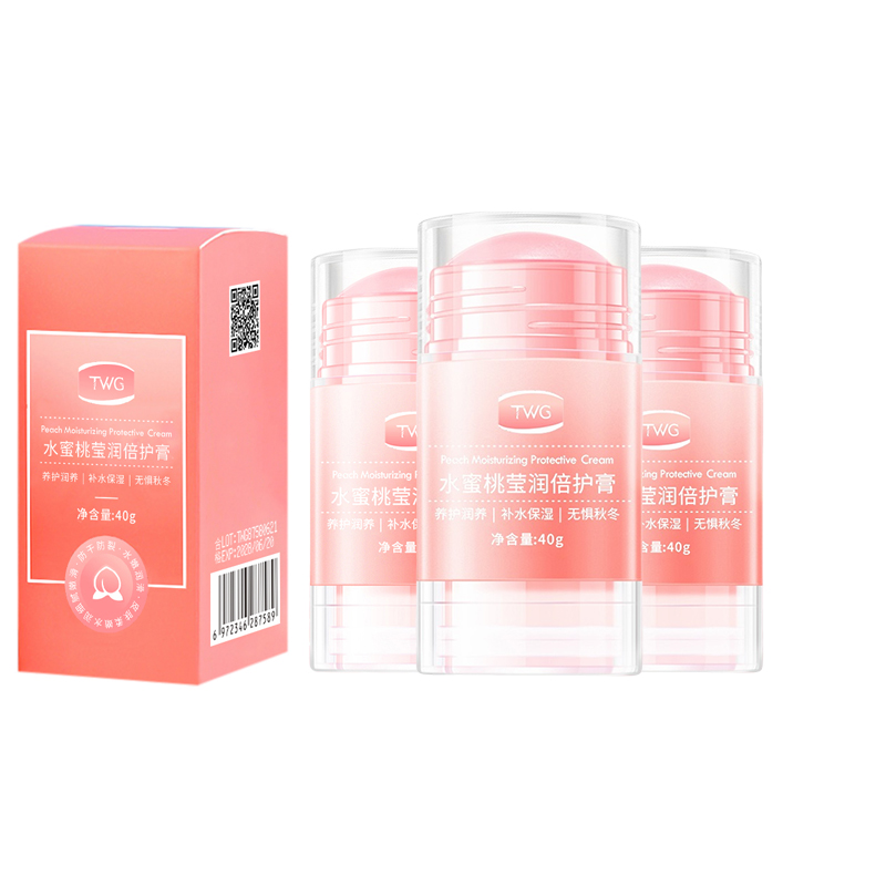 TWG Многофункциональный бальзам Honey Peach Vaseline восстанавливающий увлажняющий и питательный 40г/40г*2/40г*3 — фото 3
