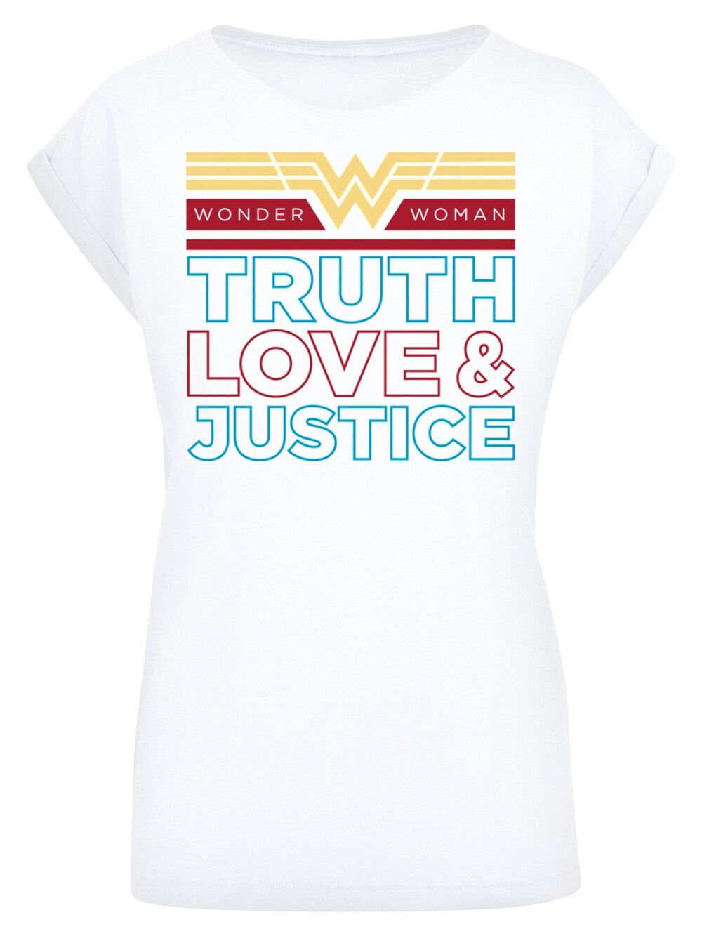 

Рубашка F4Nt4Stic DC Comics Wonder Woman 84 Truth Love And Justice, белый