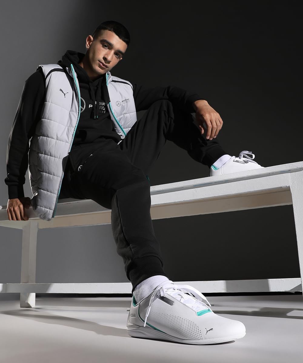 Мужские низкие кроссовки PUMA, белый/зеленый — фото 2