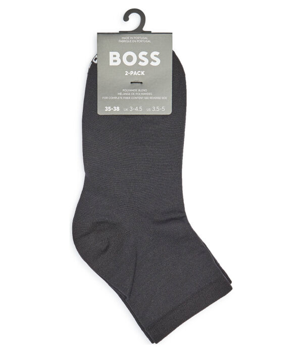 Носки женские Boss однотонные 2 пары, черный — фото 2