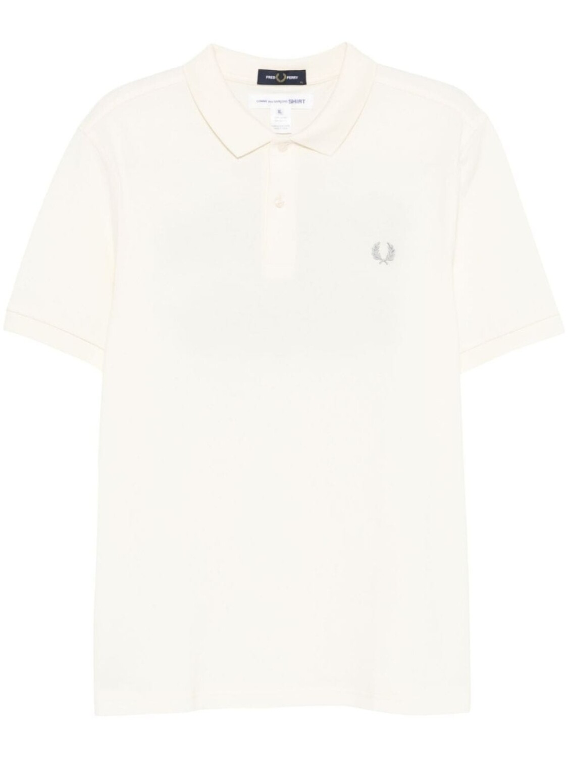 

Comme Des Garçons рубашка поло из коллаборации с Fred Perry, белый