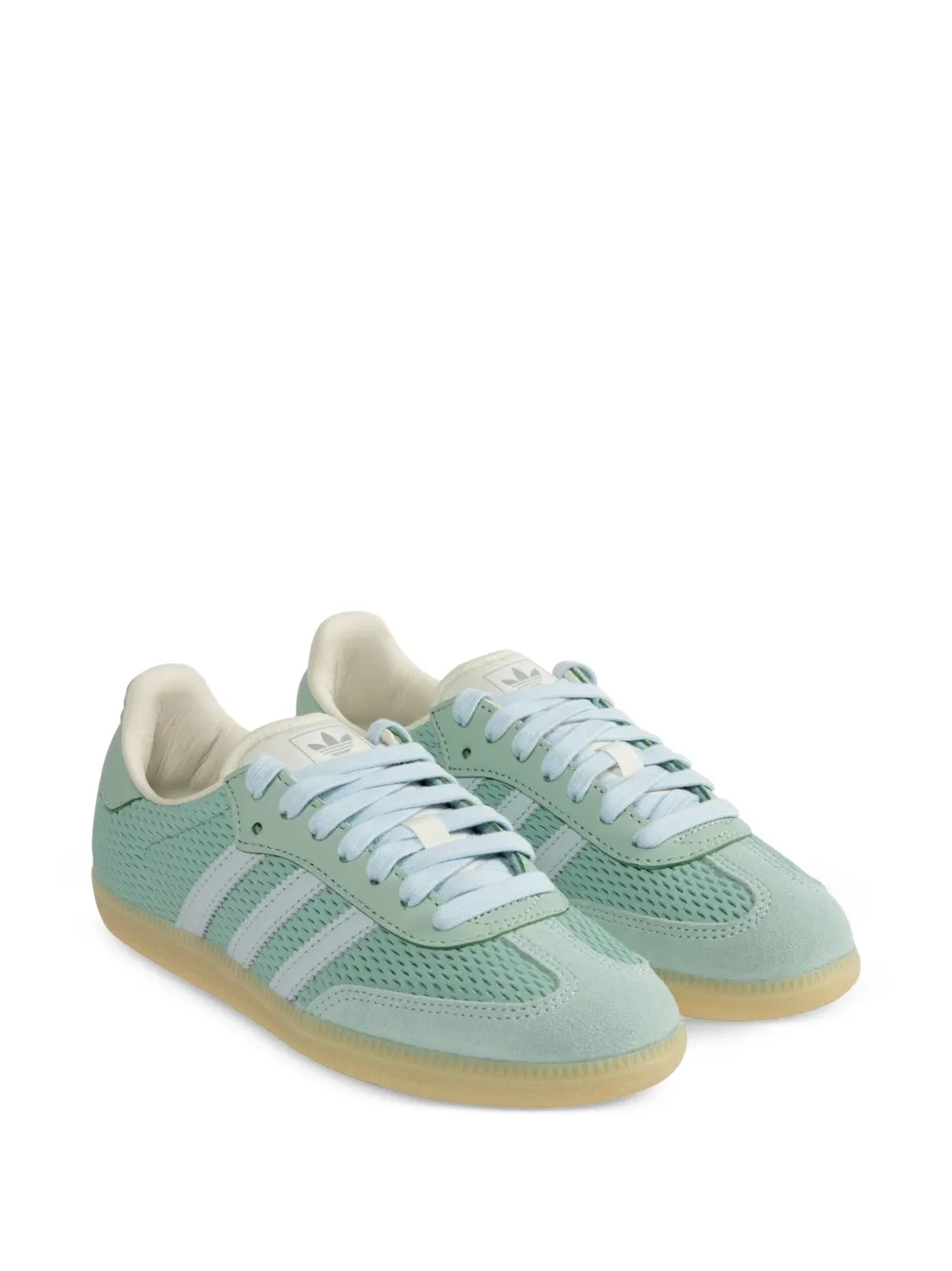 Кроссовки Samba с сетчатыми вставками Adidas, зеленый — фото 2