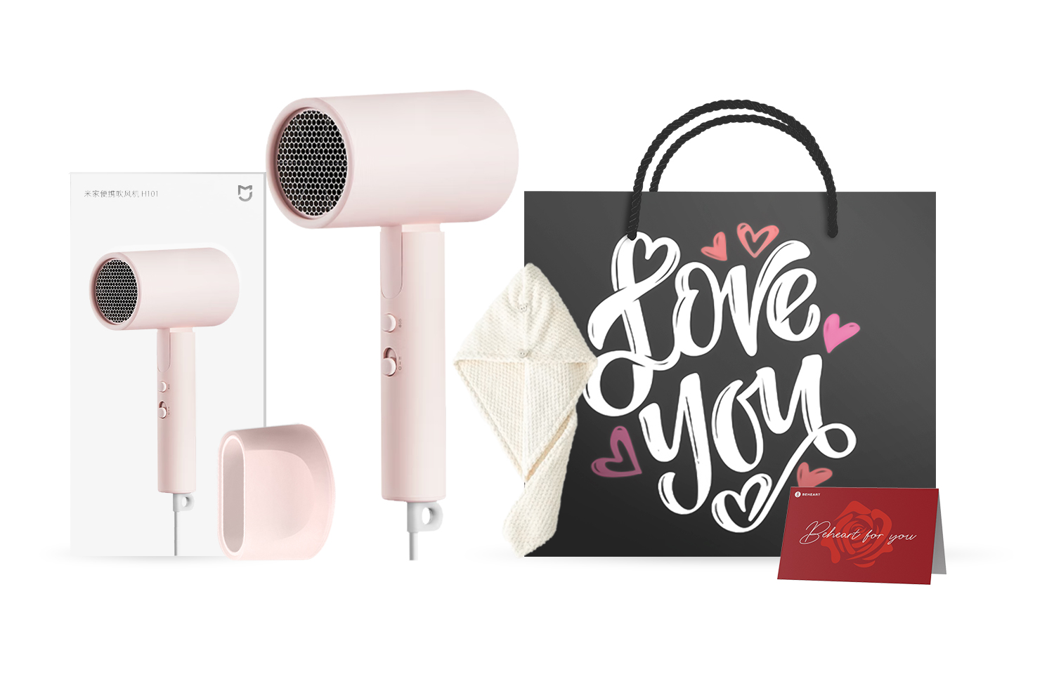 

Фен для волос Mi, H101 Powder Sweet Love Gift