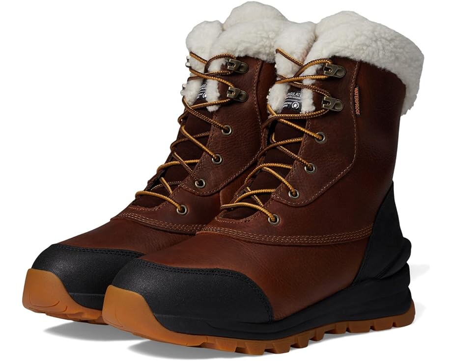 

Ботинки Carhartt Pellston Waterproof Insulated 8" Soft Toe Winter, цвет Red Brown Full Grain Leather