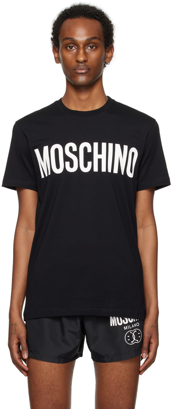 

Футболка с принтом Moschino, черный