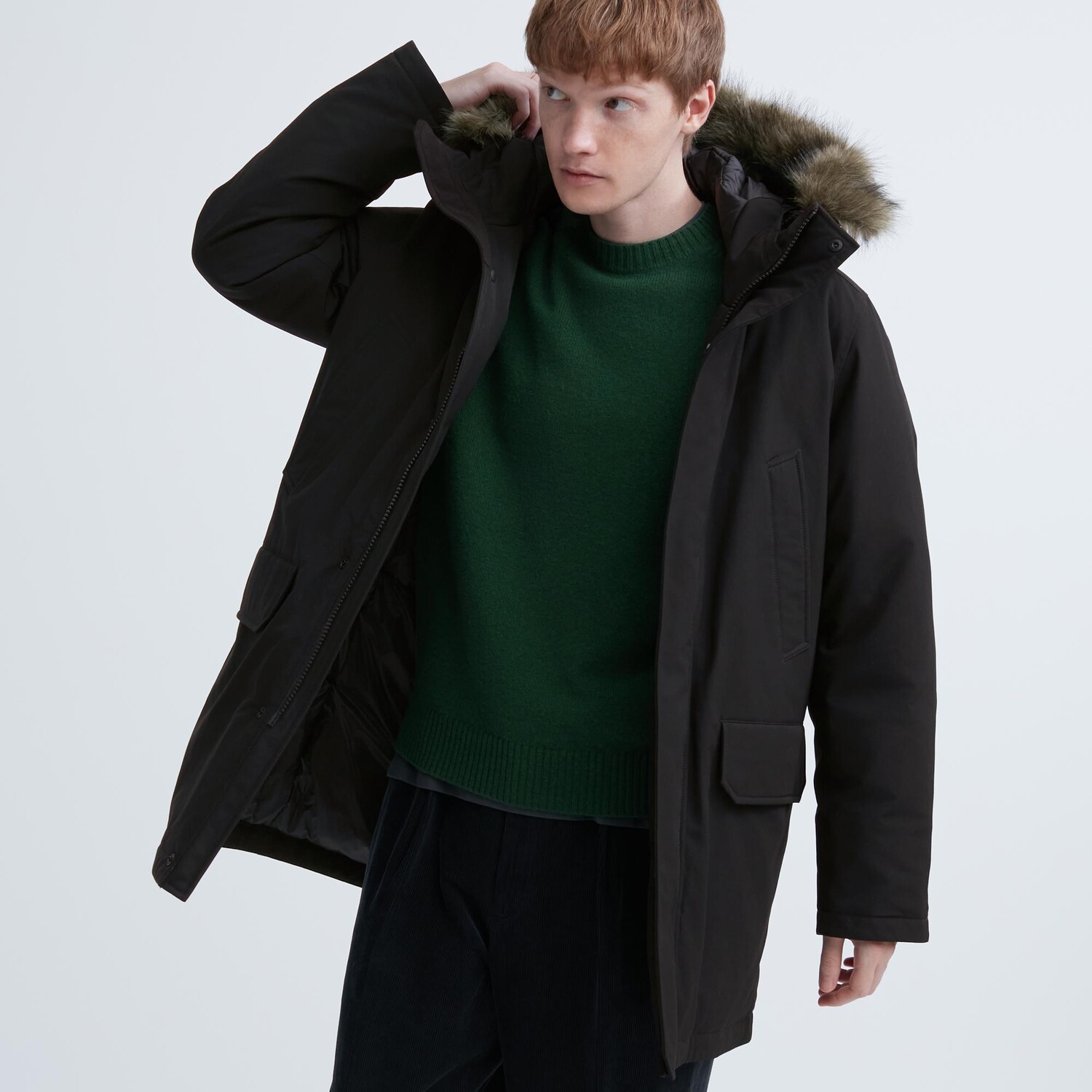 

Пальто UNIQLO пуховое, черный