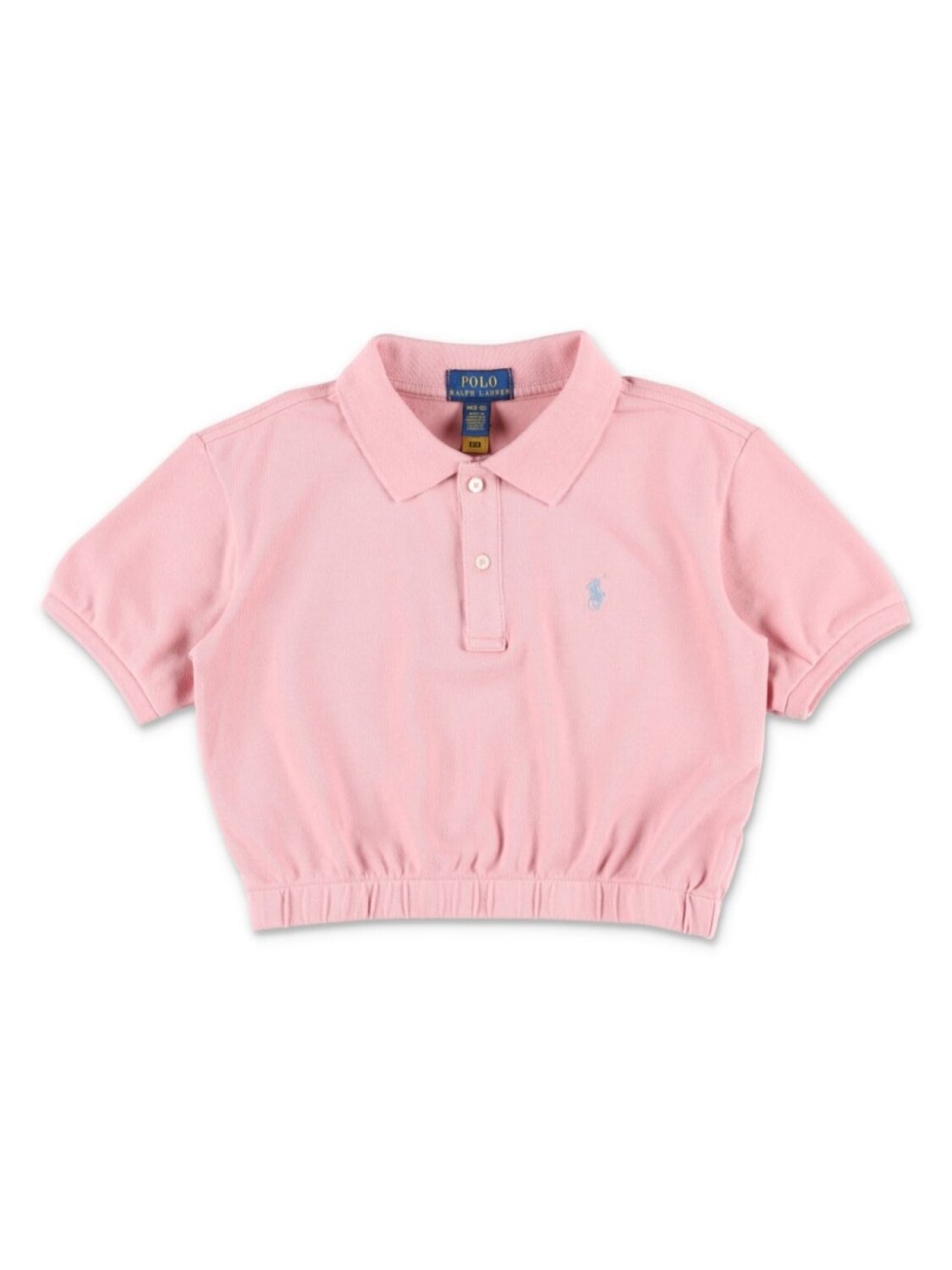 

Ralph Lauren Kids укороченная рубашка поло Polo Pony, розовый