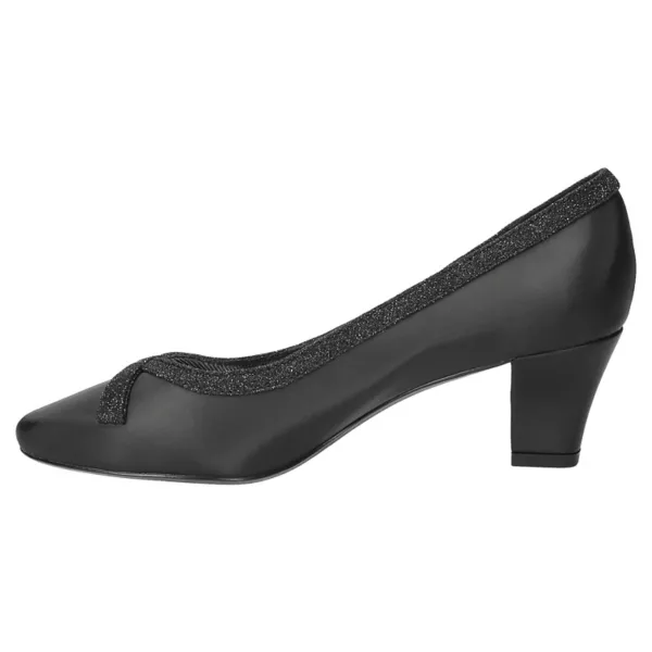 Женские туфли-лодочки Kata без застежек Easy Street, цвет black satin — фото 3