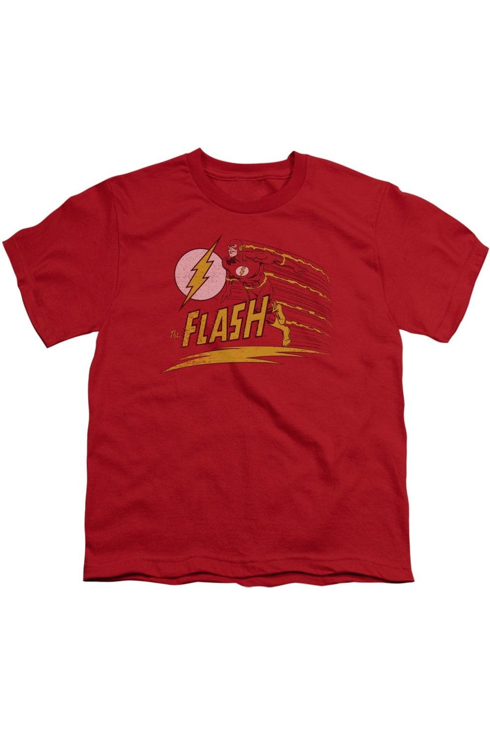 

Футболка DC Comics Flash "Быстрый как молния" с коротким рукавом для детей Gildan, красный