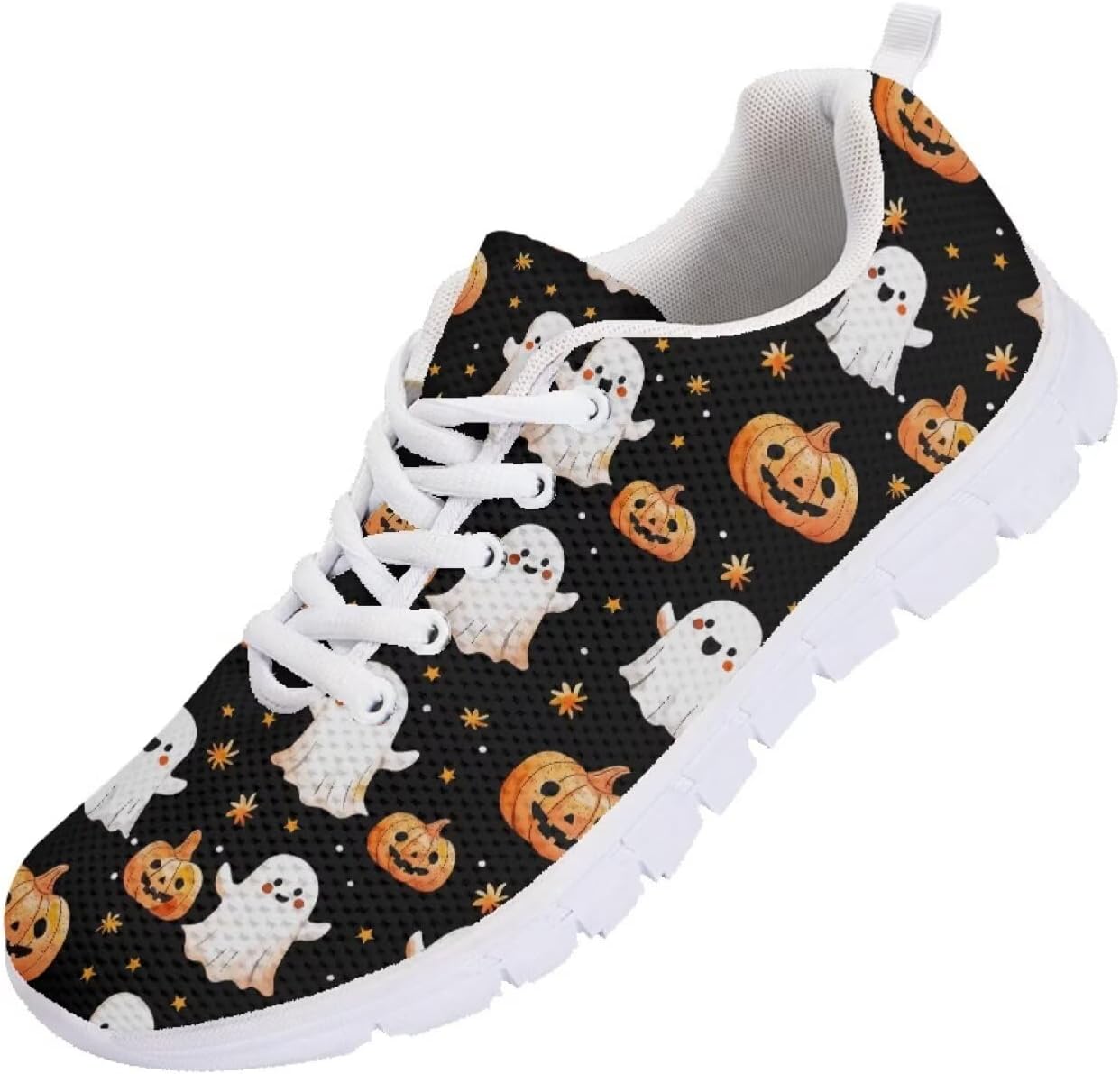 

Мужские кроссовки Funnydude Funny Print, легкие, для осени, повседневные, для прогулок и тенниса, Halloween Ghost