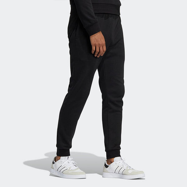 Спортивные штаны adidas neo M Ce Brnded Tp Casual Sports Elastic Waistband Bundle Feet Pants Black, черный — фото 2