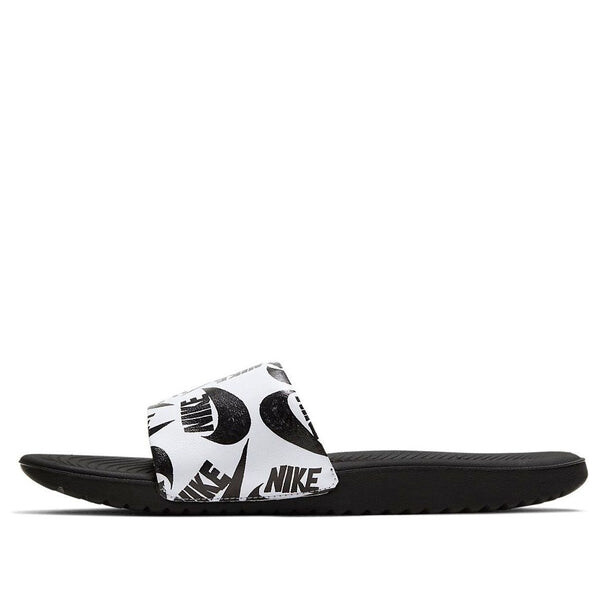 

Тапочки kawa slide se jdi 'black white' Nike, черный