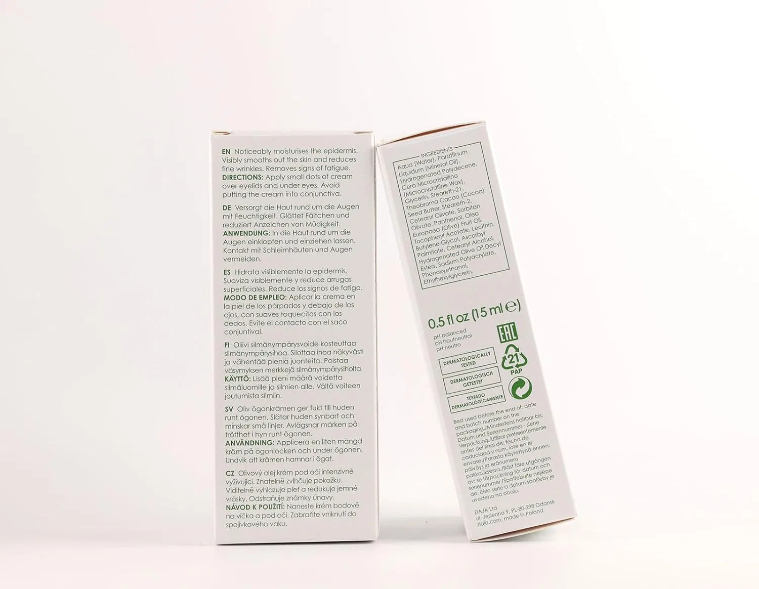 Интенсивный крем для век против морщин «Natural Olive» от Ziaja Ziaja, Eye Cream — фото 4