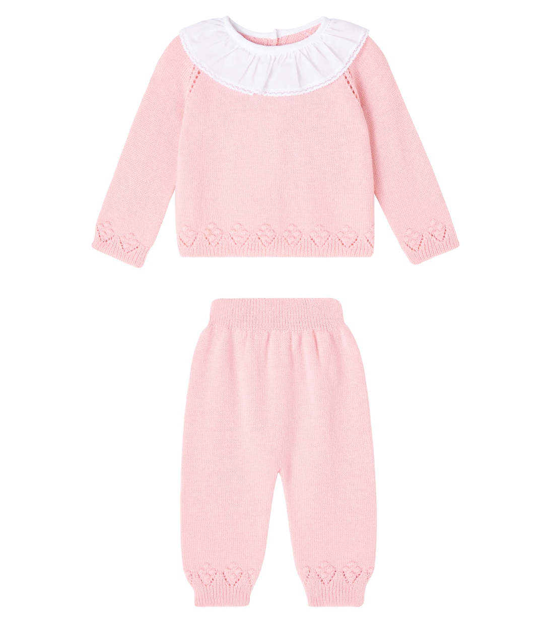 

Комплект из шерстяного кардигана и брюк Baby Baya La Coqueta, Dusty Pink