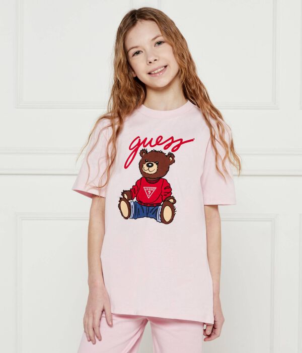 

Футболка детская Guess Regular Fit, розовый