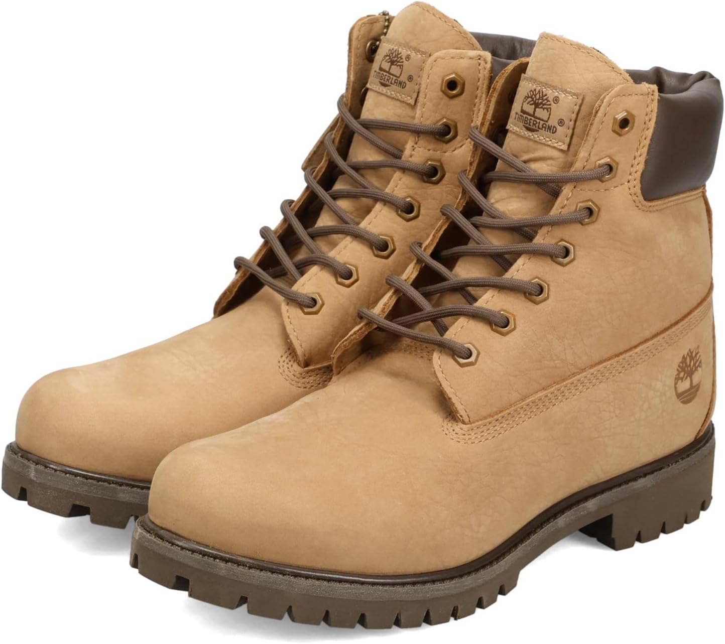 

Timberland mens Premium, Medium Brown Nubuck With Brown
