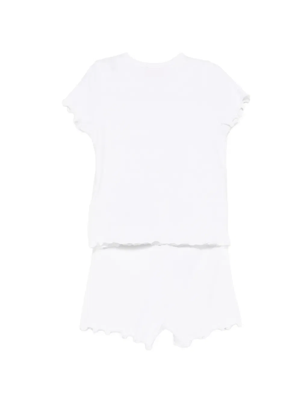 Комплект из топа и шорт с оборками Diesel Kids, белый — фото 2