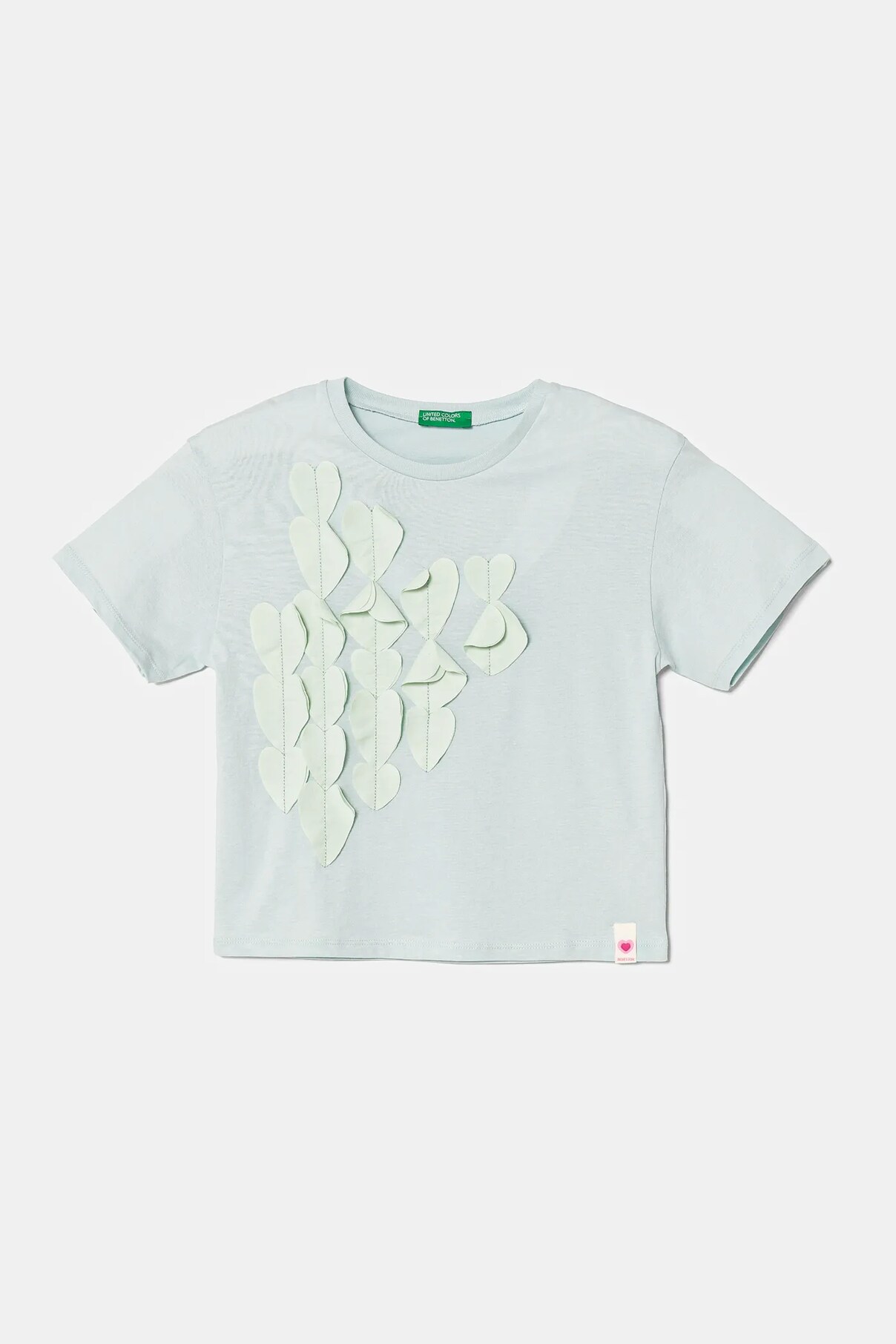 

Футболка из хлопка для детей United Colors Of Benetton, бирюзовый